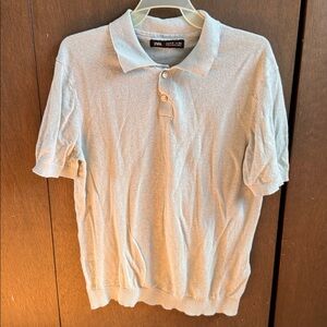 Zara Heather Gray Polo Shirt